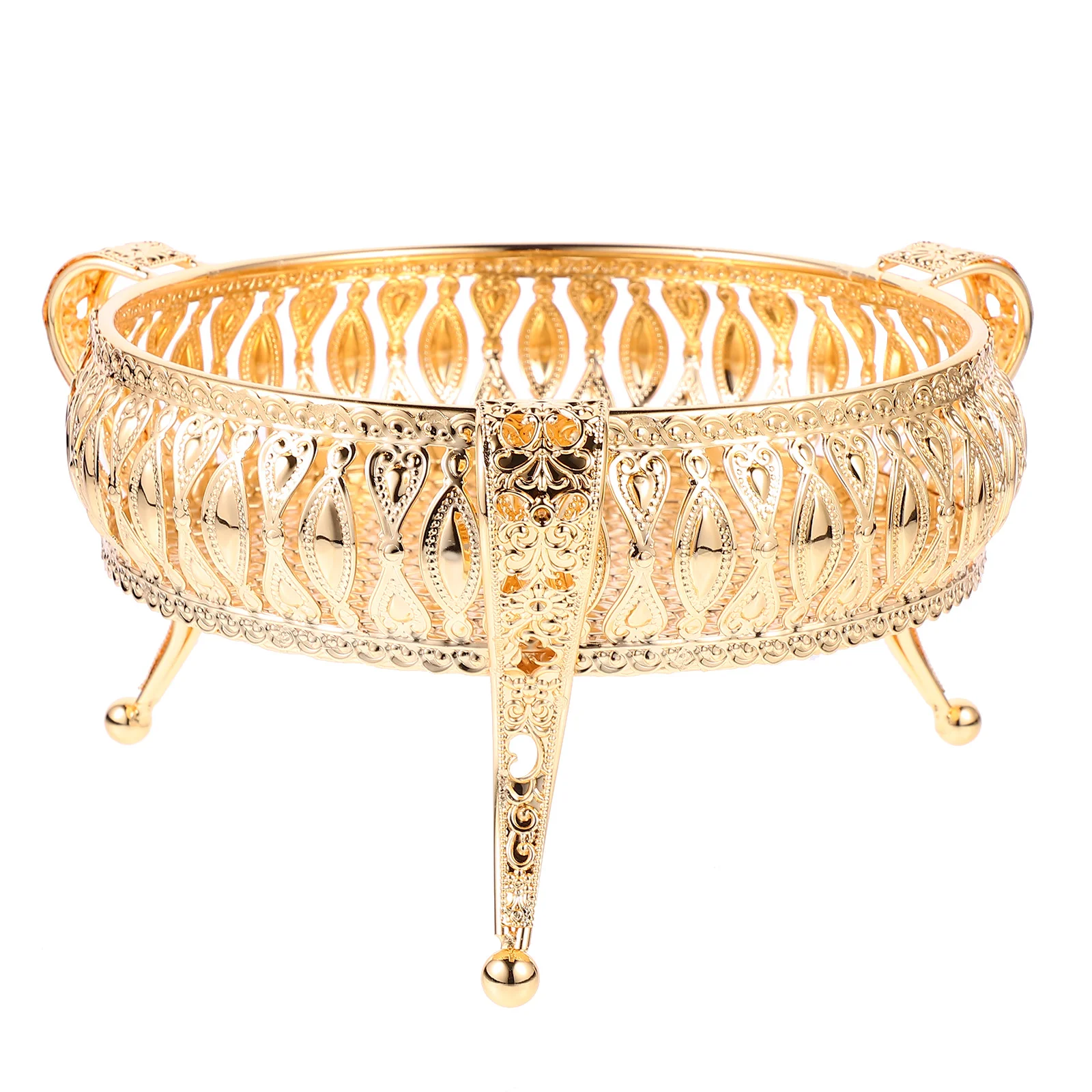 

Metal Fruit Bowl Metal Serving Platters Snack Plate Decorative for Home Party Kitchen Candy Fruits Storage Bowl