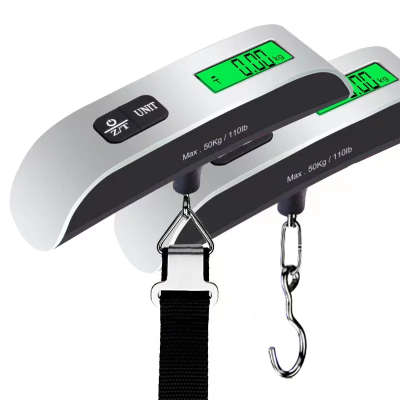 Balance portable affichage LCD numérique 110lb/50kg bagages électroniques suspendus valise voyage pèse sac à bagages outil d'équilibre de poids
