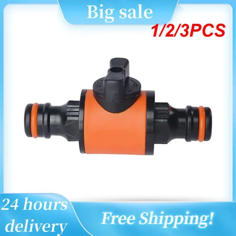 

1/2/3PCS Garden Hose Pipe In-Line Faucet Tap Shut Off Valve Fitting Watering Irrigation Connector 16mm Quick Coupler