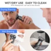 Kensen Electric Shaver for Men Rechargeable 3D Floating Magnetic Cutter Blade Washable Beard Trimmer Razor Men's Shaving Machine 6