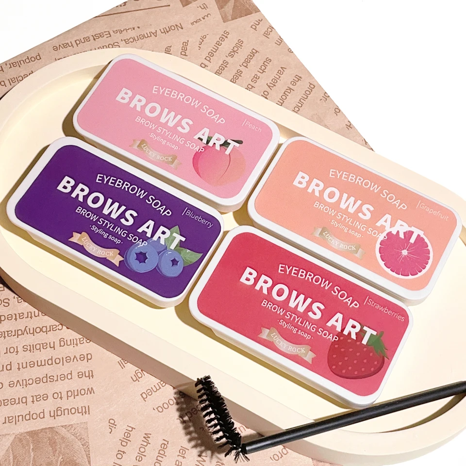 4色アイブロウスタイリングワックス、スタイリングジェル、ウォーター