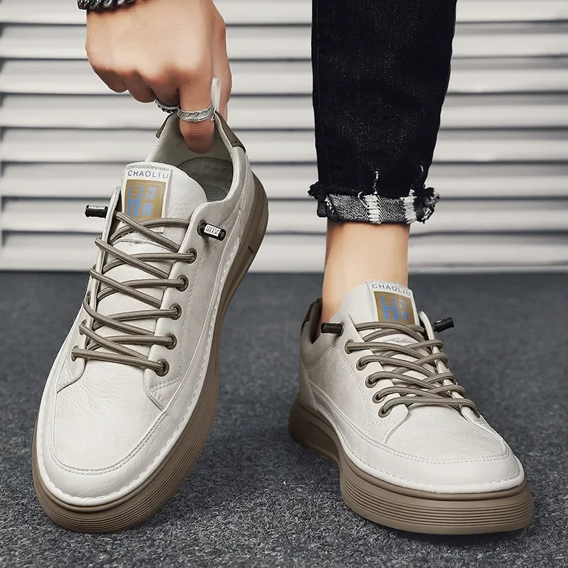 Platform Leather Chef's Loafers Fashion Summer Sneakers Outdoor Driving Tennis Running Luxury Trainers 2025 Mens Shoes Casual 3
