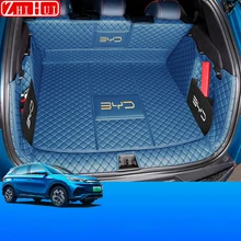  For BYD Atto 3 Yuan Plus 2022 2023 Car Styling Trunk Protection PU Leather Mat Catpet Interior Cover Part Pad Auto Accessories 