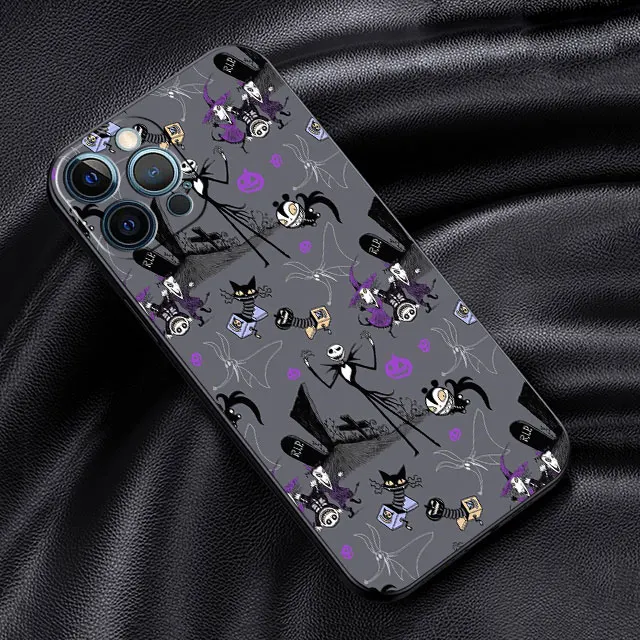 thumbnail image 1 of Funda de Disney Jack Skellington para Apple iPhone 14 13 11 Pro Max 12 Mini 7 Plus 8 + SE X XS XR 6 6S TPU Funda de silicona para teléfono, 1 of 5