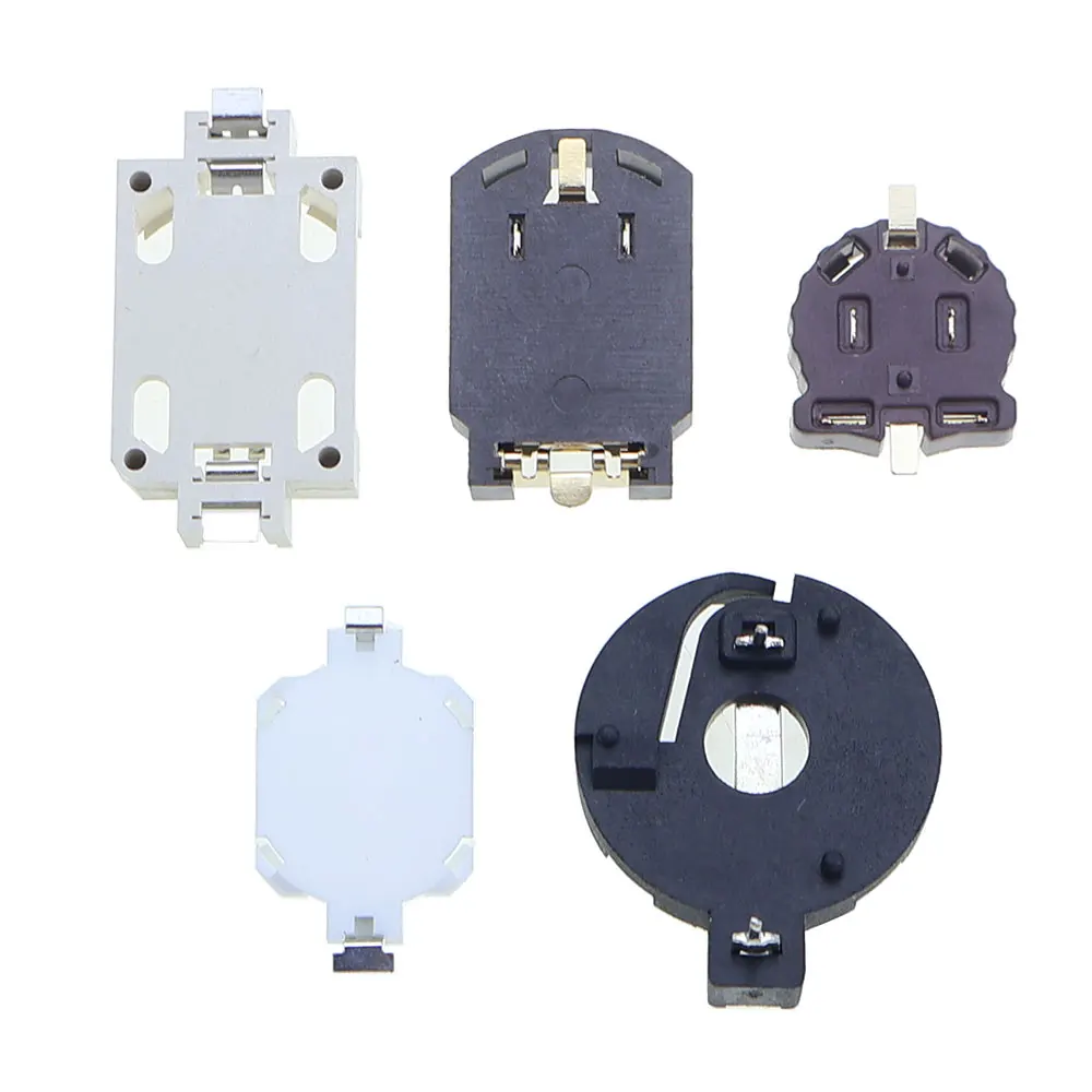 JCD 10pcs SMD SMT CR2450 CR2032 CR2025 CR1220 3V Battery Button BS-2032/1220/1616 Cell Coin Battery Holder Socket Case Box image 3