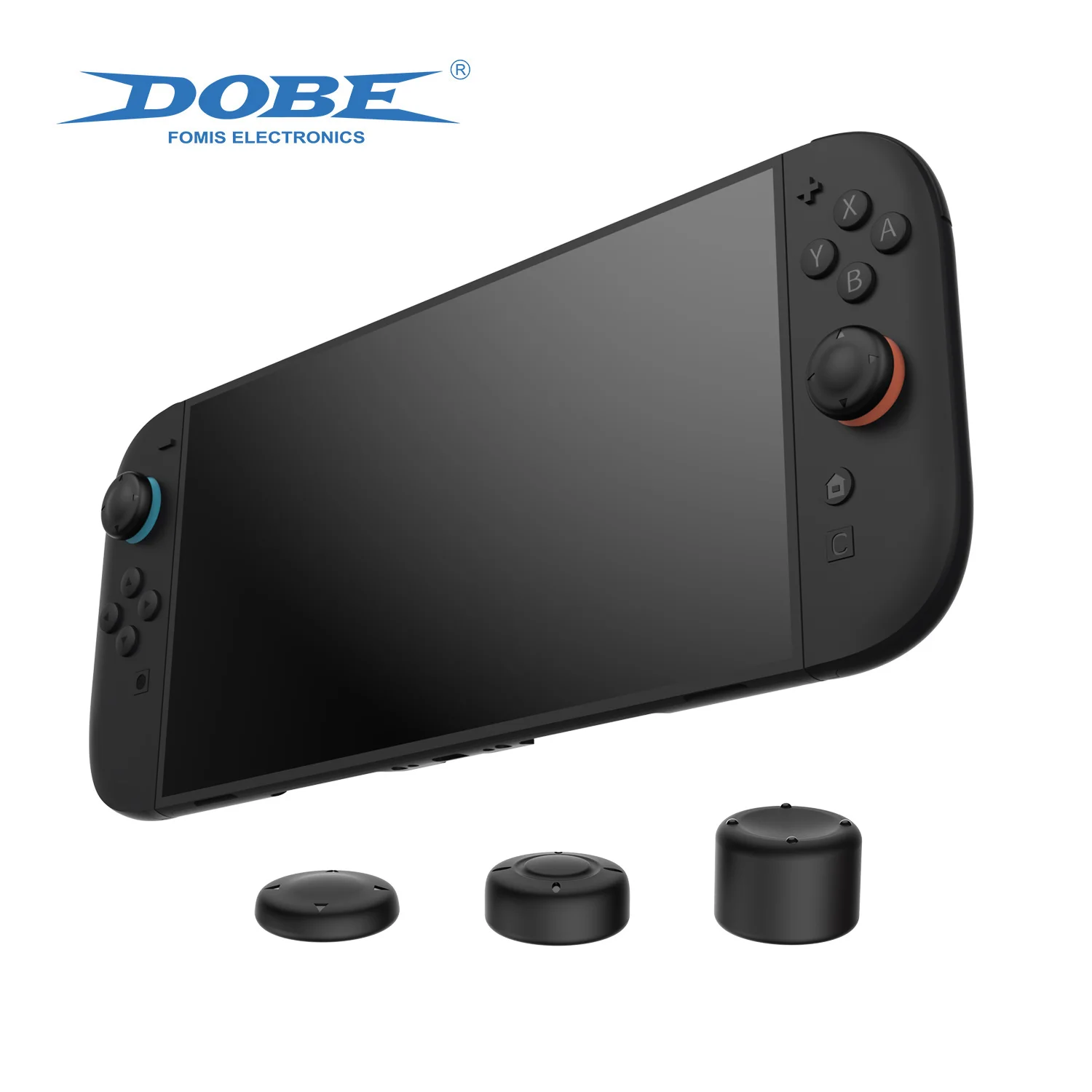 Nintendo Switch グリップ1つプラス 2025 New 6 in 1 Silicone Analog Thumb Stick Grips Caps for
