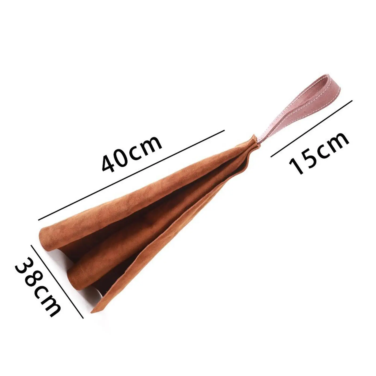 Thick Leather Dog Tug Toy for Training/Play/Gift with Strap Puppy Bite Rag