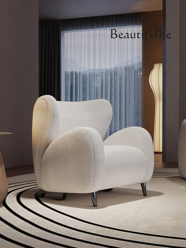 

Lonely Style Casual Lambswool Nordic Fashion Balcony Living Room Lazy Sofa Chair