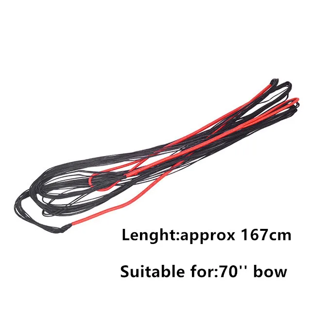 PATIKIL Corda per Arco Ricurvo, Corde Tiro Arco Sostituzione 14 Fili Corda Arco Lungo per Attrezzatura Tiro Arco Universale, Bianco Amo 68(Effettivo 64