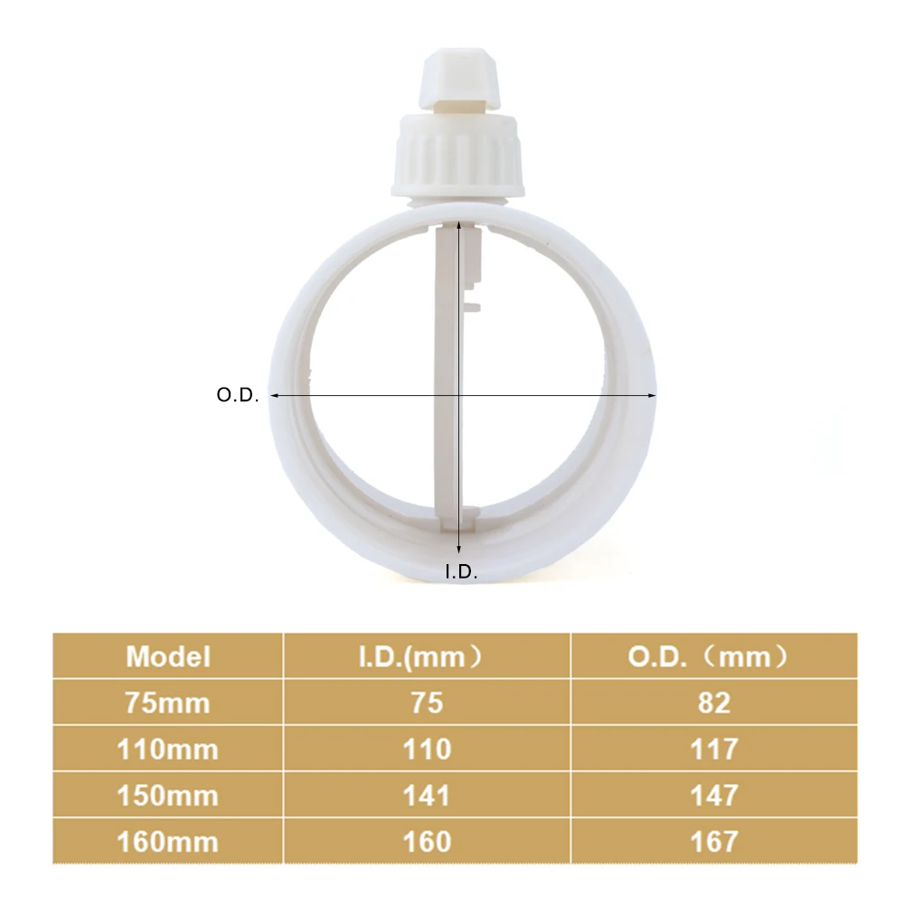Valvola Controllo Aria Manuale Per HVAC - Diametro 75-200 Mm - Foto 4