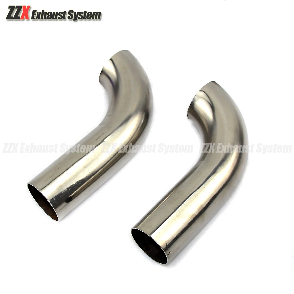 Exhaust Pipe Welding Elbow Fittings Welded Elbow Pipe Fitting Round Pipe Fitting 1PCS Car Exhaust Pipe Muffler Stainless Steel Elbow 90 Degree Angle Pipe To Reduce Diameter