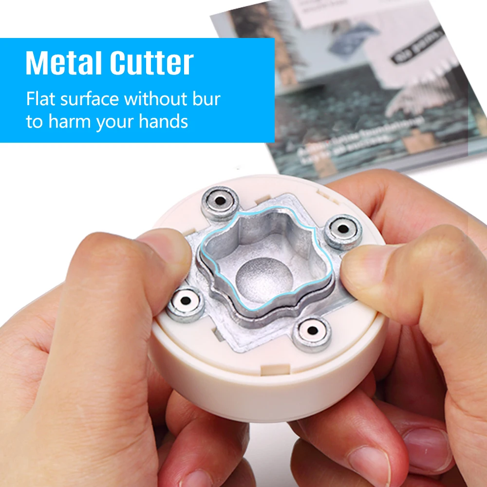 KW-triO Craft Hole Punch Handmade Scrapbook Paper Puncher Scrapbooking Maganetic Punches Crafting Designs for Office Supplies