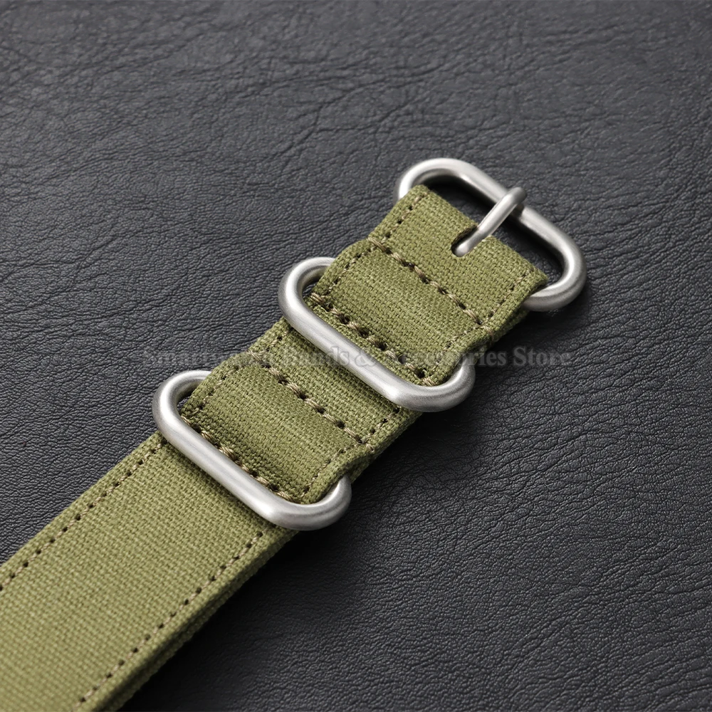 Durable Nylon Canvas Watch Strap - Military Sport Style Bracelet, Universal Fit Watchband