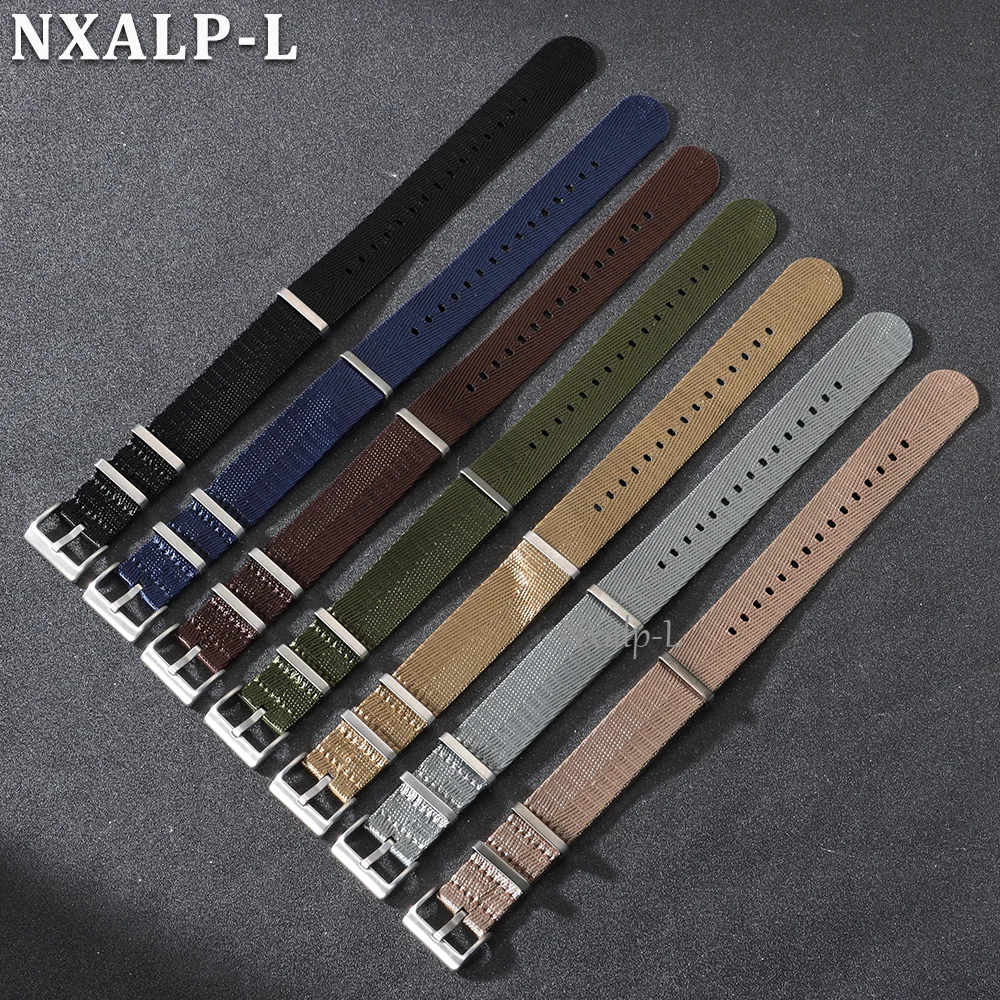 Versatile Woven Nylon Watch Strap – Military Sports Style Wristband