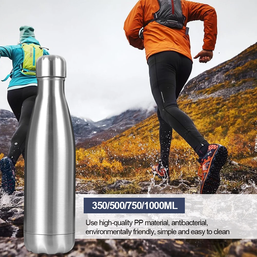 

Insulated Water Bottle Double Stainless Steel Leak-Proof Vacuum Sports Bottle With Lid Thermal Bottle for Travel Work Office