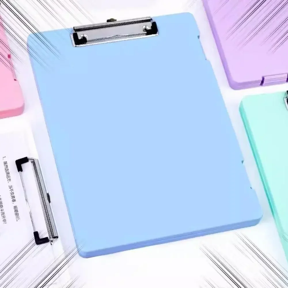 A4 Paper File Document Storage Box Folder Clip Writing Board WordPad Office School Stationery Holder Organizer Case