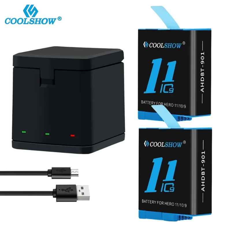 

1800mah Battery For Gopro 12 Gopro 11 Gopro 10 Batteries Action Camera Accessories For Gopro Hero 11 Black Battery Charger