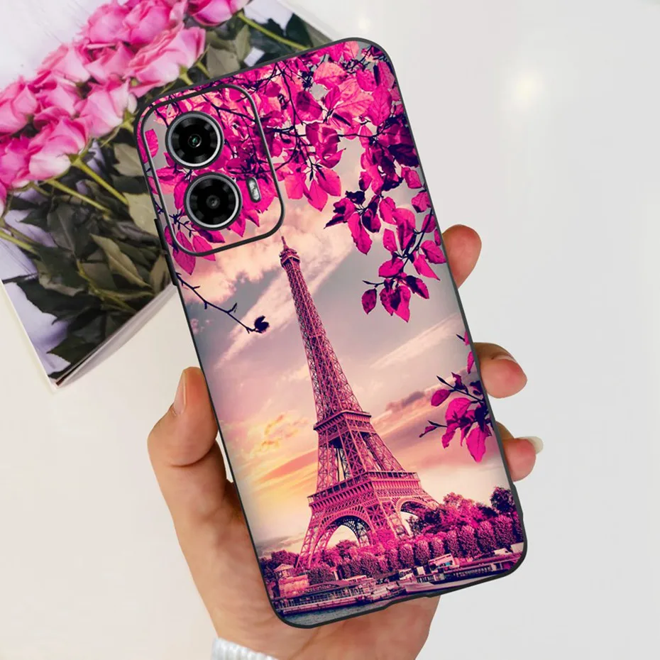 Cute Love Pattern Soft Silicone Phone Case - Stylish & Durable Back Cover