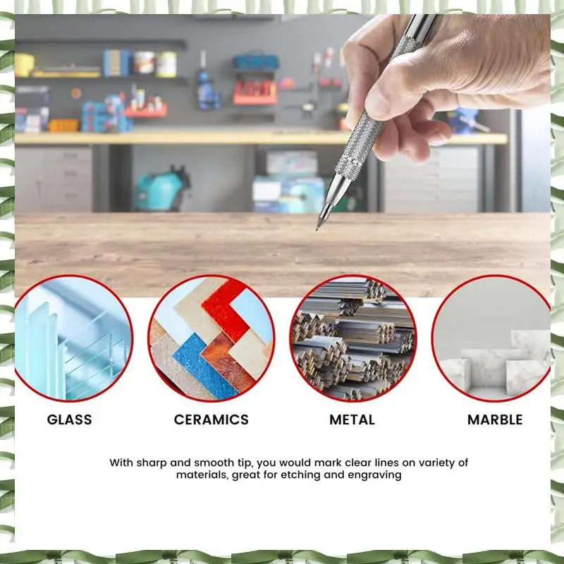 Tungsten Carbide Engraving Pen Sculpt Stroke Line Tool Scribing Tools Head For Glass, Ceramics, Metal Sheet