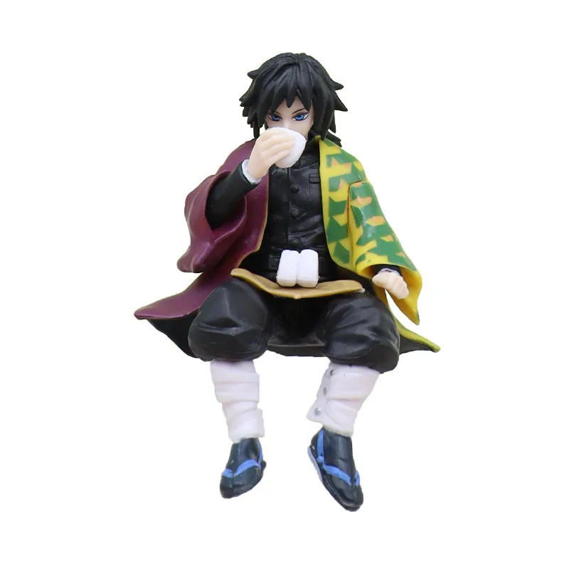 thumbnail image 1 of Figura de acción de Anime Demon Slayer, sentada comiendo arroz, todo estilo, Tanjirou Nezuko Kyoujurou Tengen Tokitou Muichirou, regalos de juguete, 1 of 5