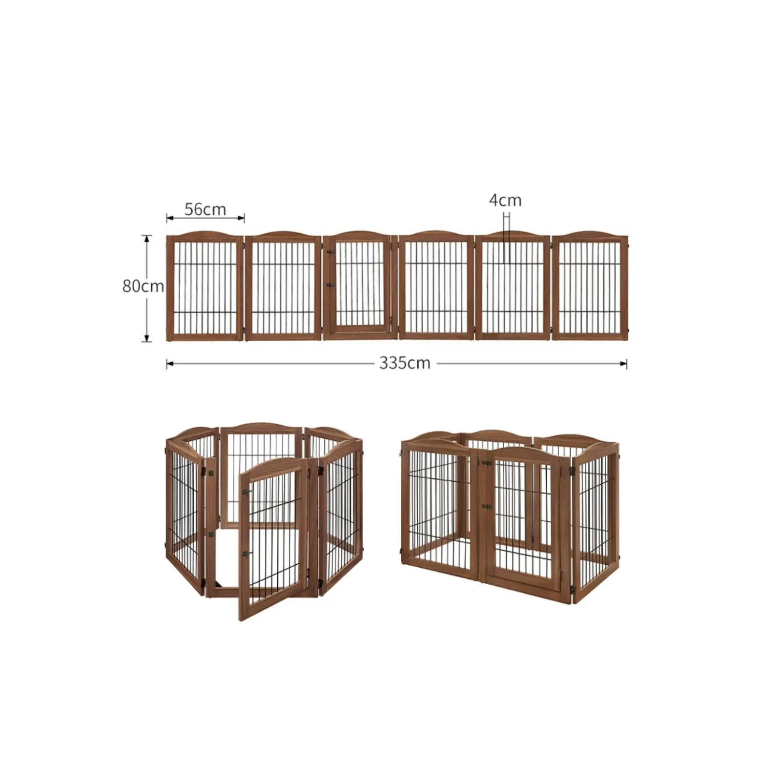 Foldable Wood Pet Fence Indoor Dog Gate Adjustable Foldable Wood Pet Fence Indoor Dog Gate Adjustable