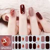 Woman's DIY Manicure Gel Nail Stickers Non Baking Lamp 20 Finger Adhesive Nail Sticker Full Paste Semi Cured Gel Nail Wraps 5