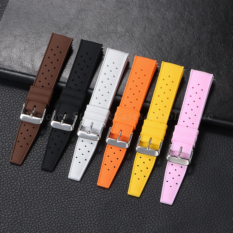 Premium 20mm Waterproof Silicone Sport Wristband – Soft, Durable Rubber Strap
