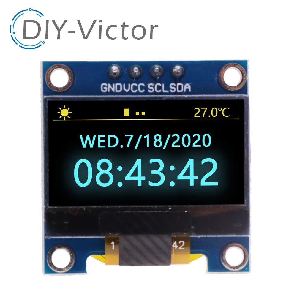 0.96 inch IIC Serial 4pin 7Pin OLED Display Module display module lcd display module oled display module oled development board 128X64 I2C SSD1306 LCD Screen Board for arduino oled