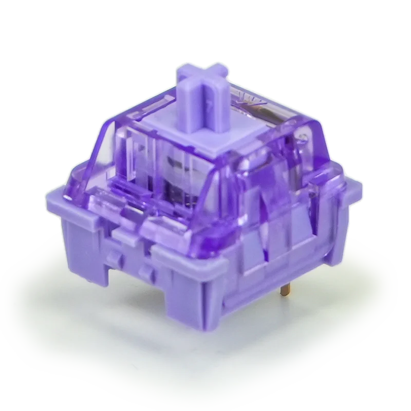 KTT 퍼플 클릭 스위치 40g 프리루브드 5핀 핫스왑 폼 스템 하이파이 사운드 스위치 (MX 기계식 키보드용)