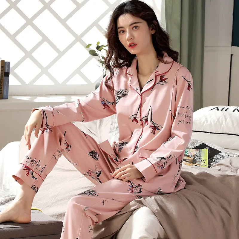 Sleepwear Long Sleeve Cotton Maternity Pajamas Prenatal Postpartum Side Opening Breastfeeding Pajama Sets Homewear Loungewear