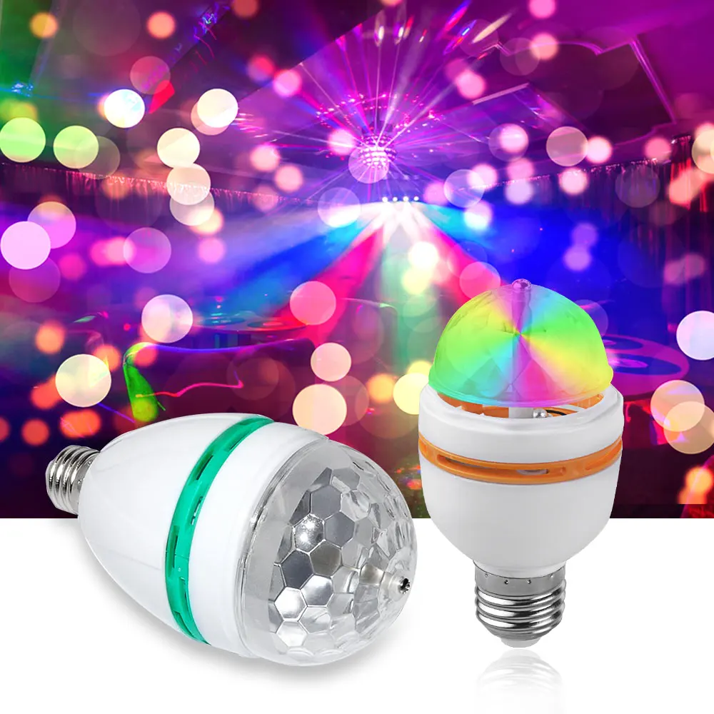 Led Bulb Stage Light Party Rgb Light Bulb Disco E27 Led Disco Light