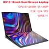 SZBOX DS16 16inch Dual Screen Laptop i5-12450H / i7-1260P Wins 11 2.5K 1024 / IPS WIFI BT 57.76WH Battery 16" Double Laptop 1
