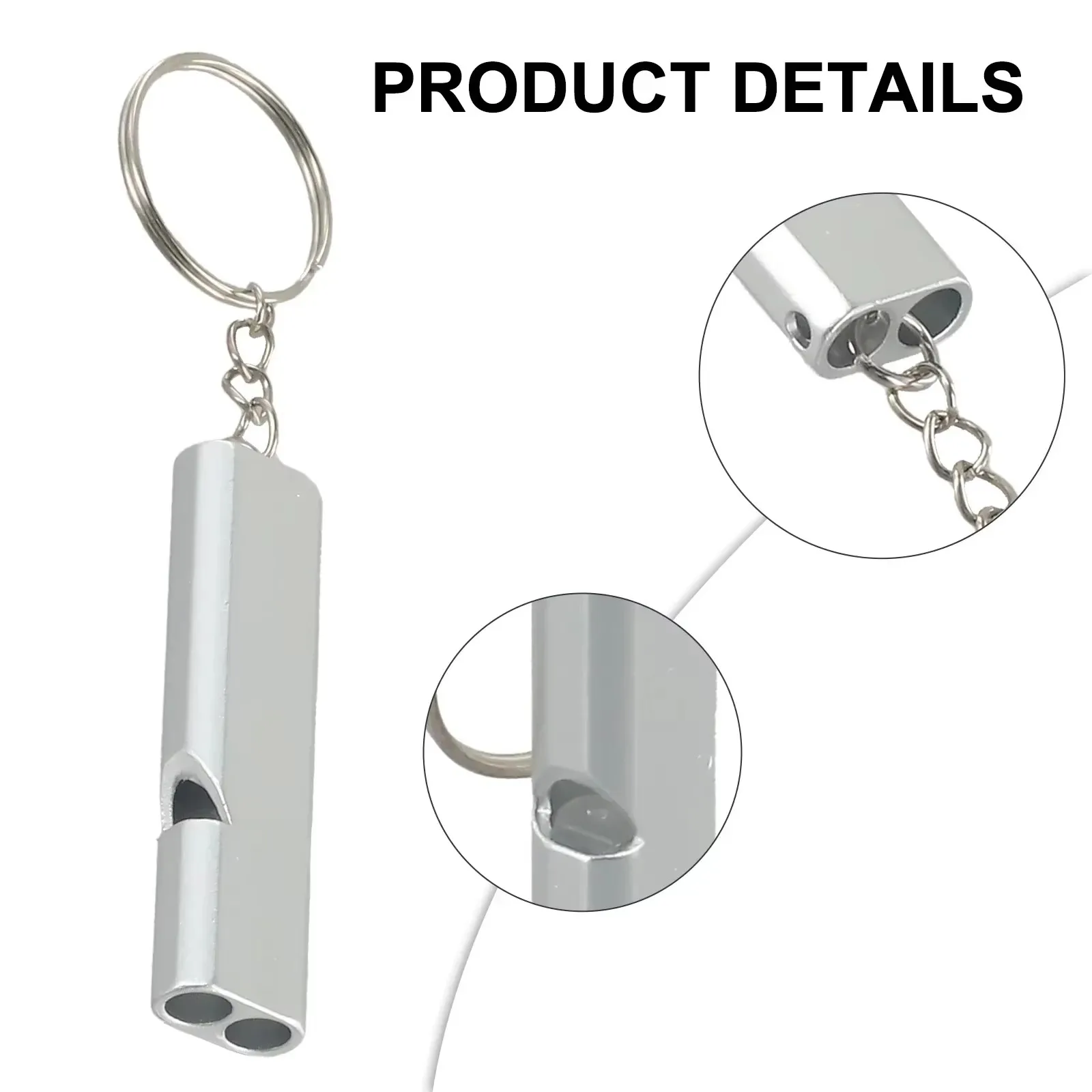 1Pcs Multifunction Survival Whistle Mini 120db Double Pipe High Decibel Whistle Outdoor Camping Hiking Sports Referee Equipment