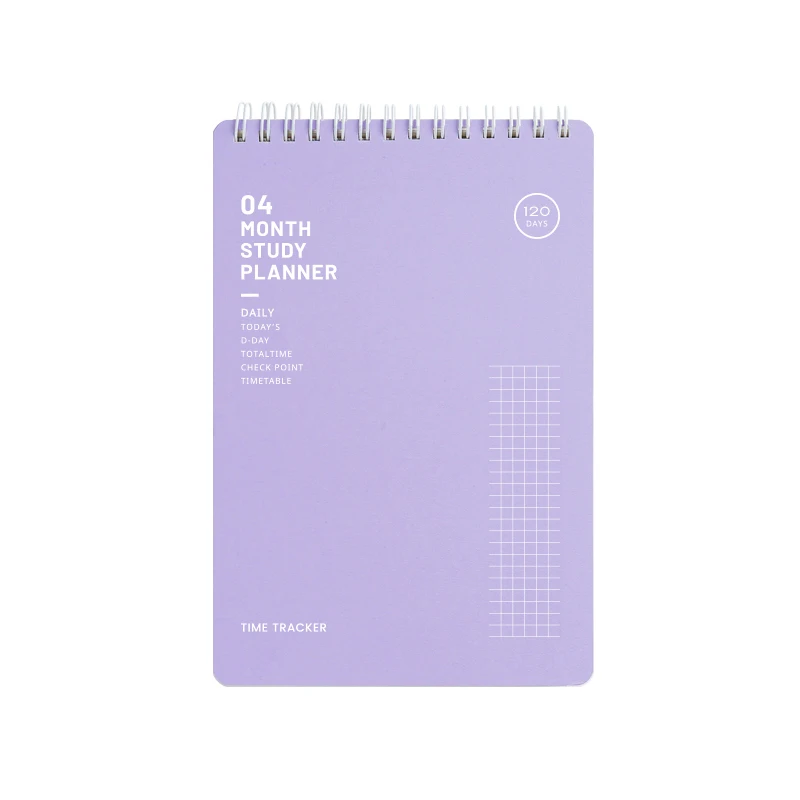 Compact 4-Month Academic Study Organizer with Timetable and Schedule Tracker