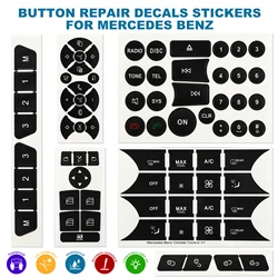 For Mercedes Benz Button Repair Sticker Decals 2007 to 2016 For W204 C218 63 AMG X204 X156 X166 W166 C117 W176 W246 W212 R172