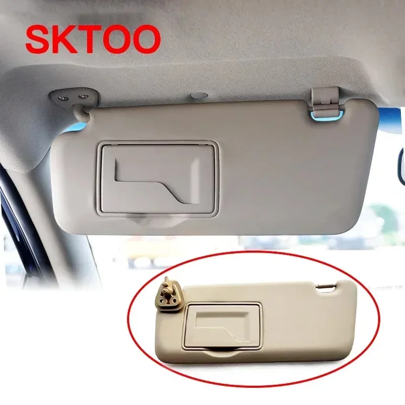 Genuine Hyundai Left Sun Visor With Mirror – Gray, Part #852012L520TX, For I30, I30CW 2008-2011 With Sunroof - View #4