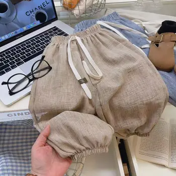 بنطال أطفال كتان صيفي واقٍ من البعوض بقصّة واسعة — صورة 4