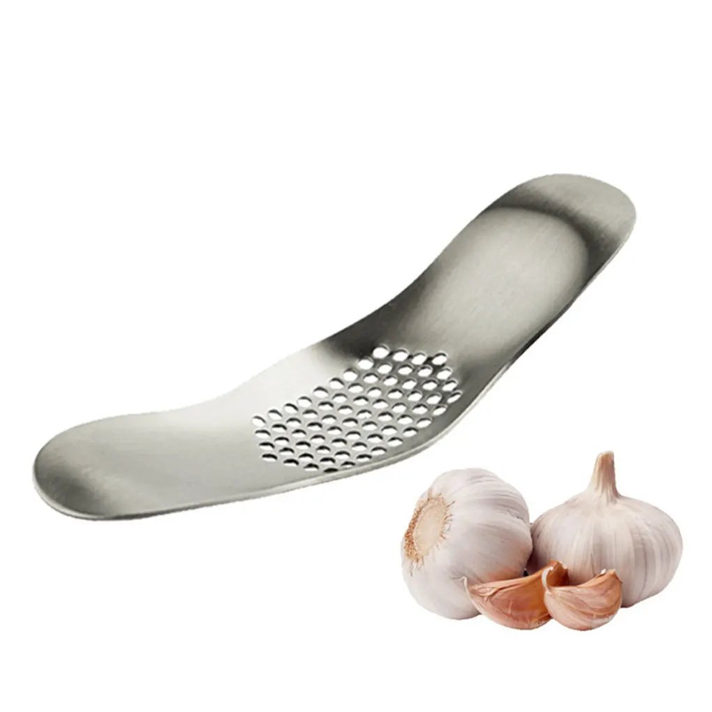 

Stainless Steel Garlic Press Manual Replacement Reusable Washable Kitchen Ginger Potato Masher Tool Accessories