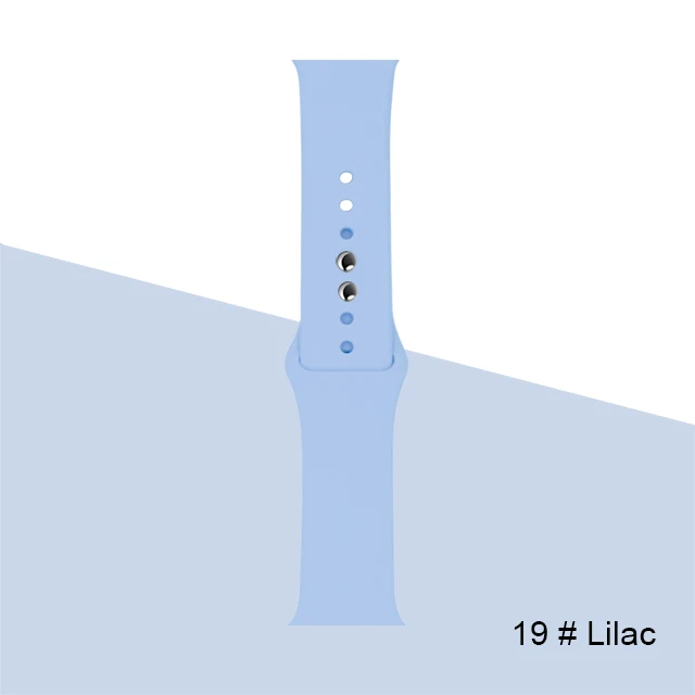 Silicone Strap For Apple Watch band 45mm 41mm 44mm 40mm 38mm 42mm Watchband Bracelet Correa For Iwatch Series 6 Se 5 4 3 7 Lilac-19