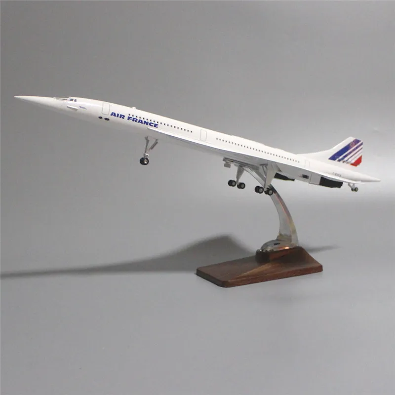 

50CM 1:125 Scale Plane Concorde Air France British Airline Air Force One Model Airplane Toy Resin Airframe Aircraft Gift Display