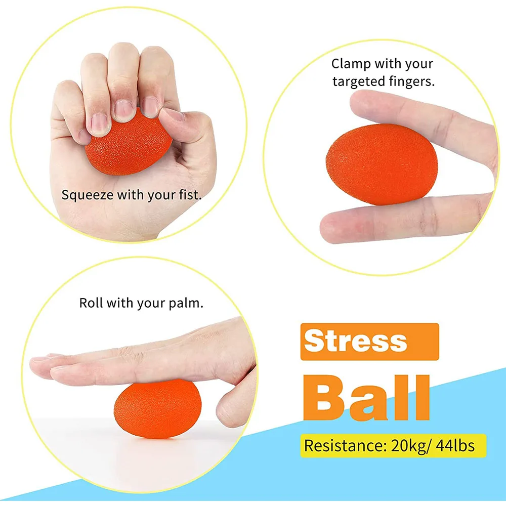Therapy Kit Finger Exercisers and Hand Strengtheners Grip Dexterity Supports Injury and Recovery Stress Relief Kids Adults
