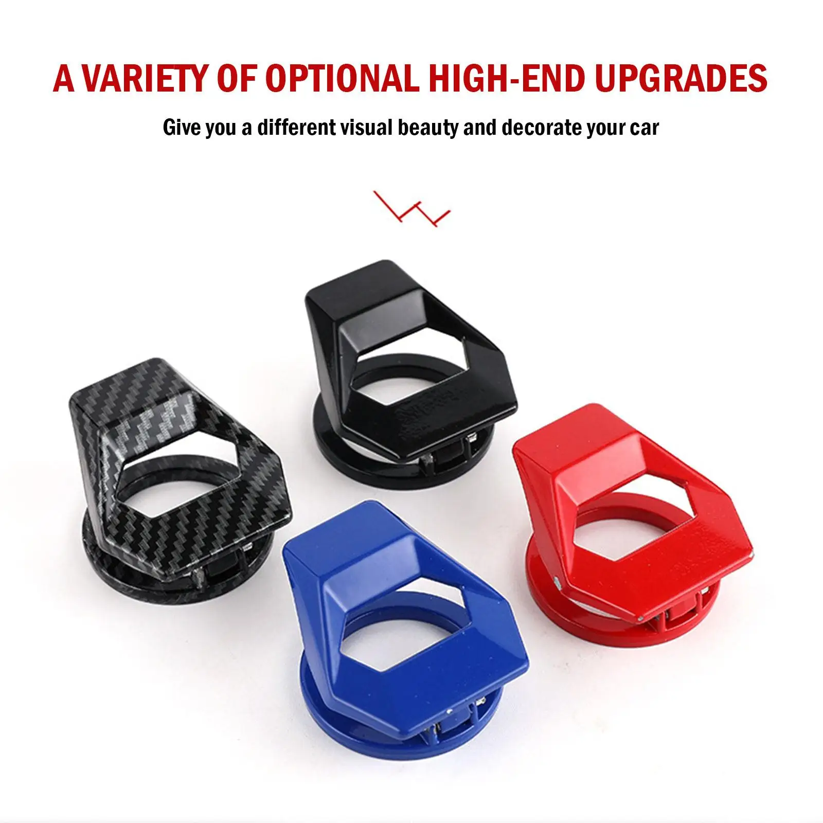 Car Engine Start Stop Switch Button Cover Decorative Auto Accessories Push Button Sticky Cover Car Interior Car-Styling car start button cover car start button car start stop button