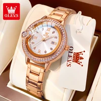 OLEVS 5588 Original Certification Women's Watches Love Expressing Watch Quartz Watch for Lady's Waterproof Date Dress Wristwatch 1