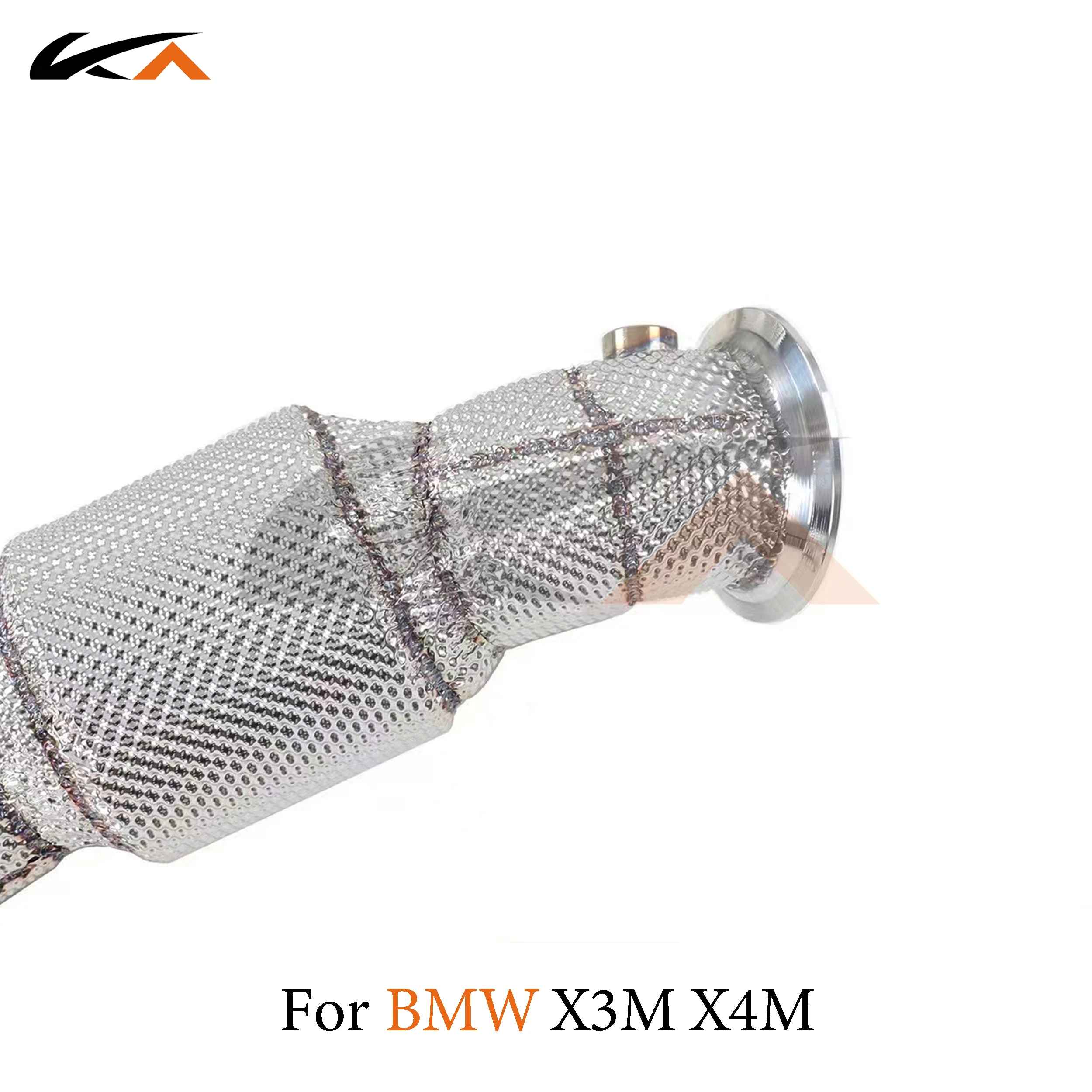 KA 튜닝 다운파이프 배기 스테인리스 스틸 헤더, BMW X3M X4M F97 F98 3.0T 퍼포먼스, 자동차 부품 열 차폐 촉매 작용