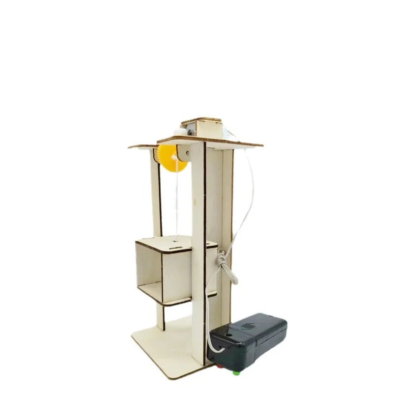 DIY Remote Control Wooden Elevator Kit - Educational Science Toy