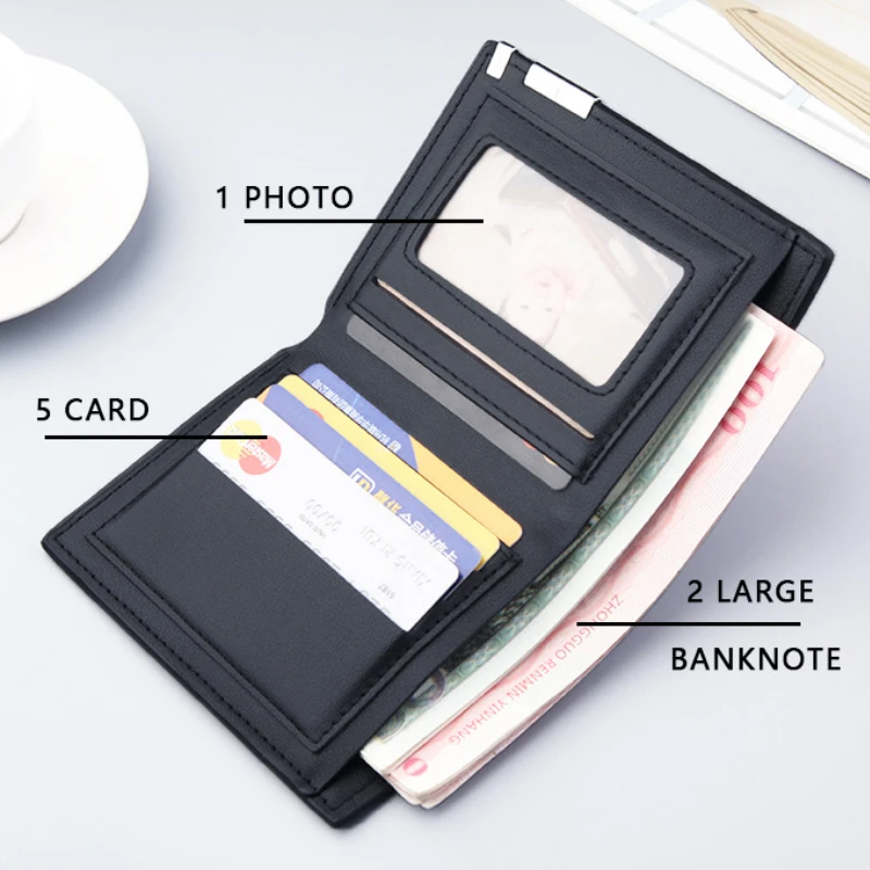Short Wallet Mens Wallet Fashion Card Holder Wallet