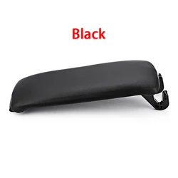 Premium PU Leather Car Armrest Storage Box Cover - Custom Console Lid for Enhanced Interior Style (Black)