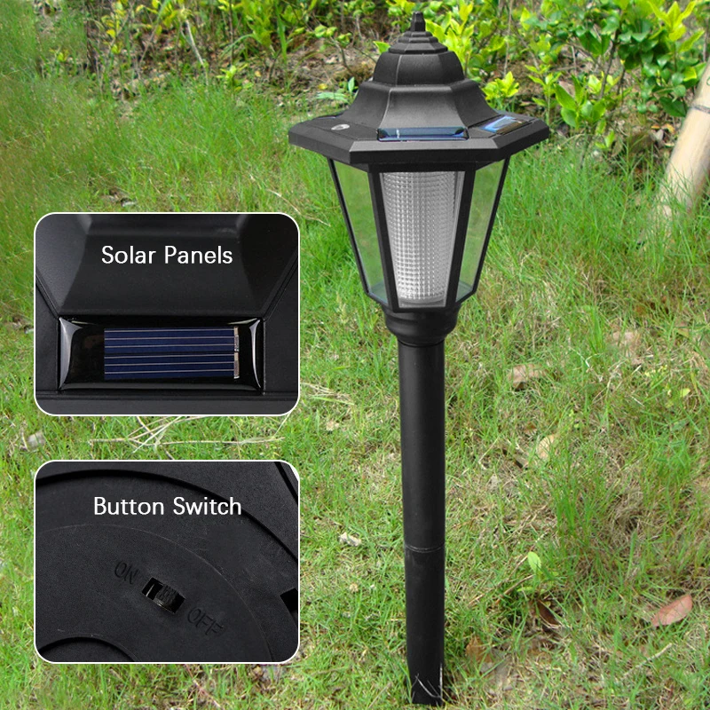 Solar Outdoor Lights Pathway, Outdoor Waterproof LED Landscape Lighting Solar Walkway Lights for Landscape/Patio/Lawn/Yard/Drive 4