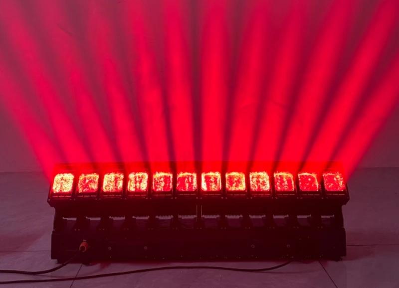6 pieces 12x60w led moving head zoom bar light outdoor waterproof led beam movin