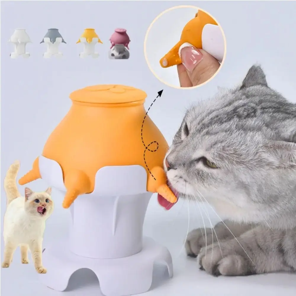 Food Grade Kittens Bubble Milk Bowl with 5 Nipples 240ml Automatic Feeding Device Milk Feeding Tool Pacifiers Pet Sucker Feeder